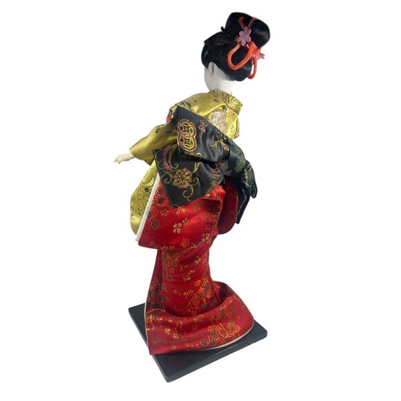 Vintage Japanese Doll Kimono Geisha Maiko Traditional Folk Craft Japan 15 3/4” - Picture 8 of 12